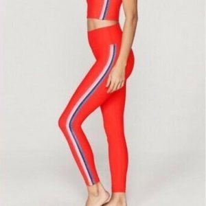 Spiritual Gangster Women's Size S Compressive High Waist 7/8 Legging Rainbow NEW